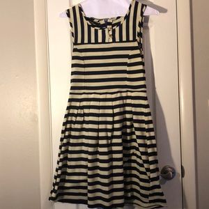 Dear Creatures Navy and Cream dress
